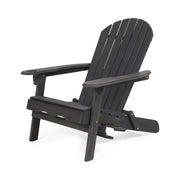Zenithia - Outdoor Foldable Adirondack Chair With 2 Cup Holders