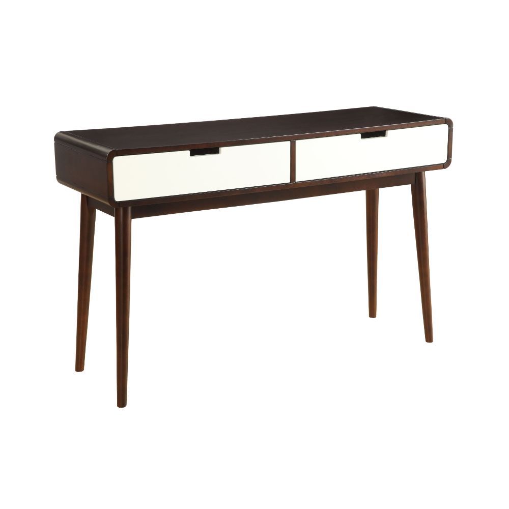 ACME Christa - Accent Table - Espresso & White | Meri Furniture