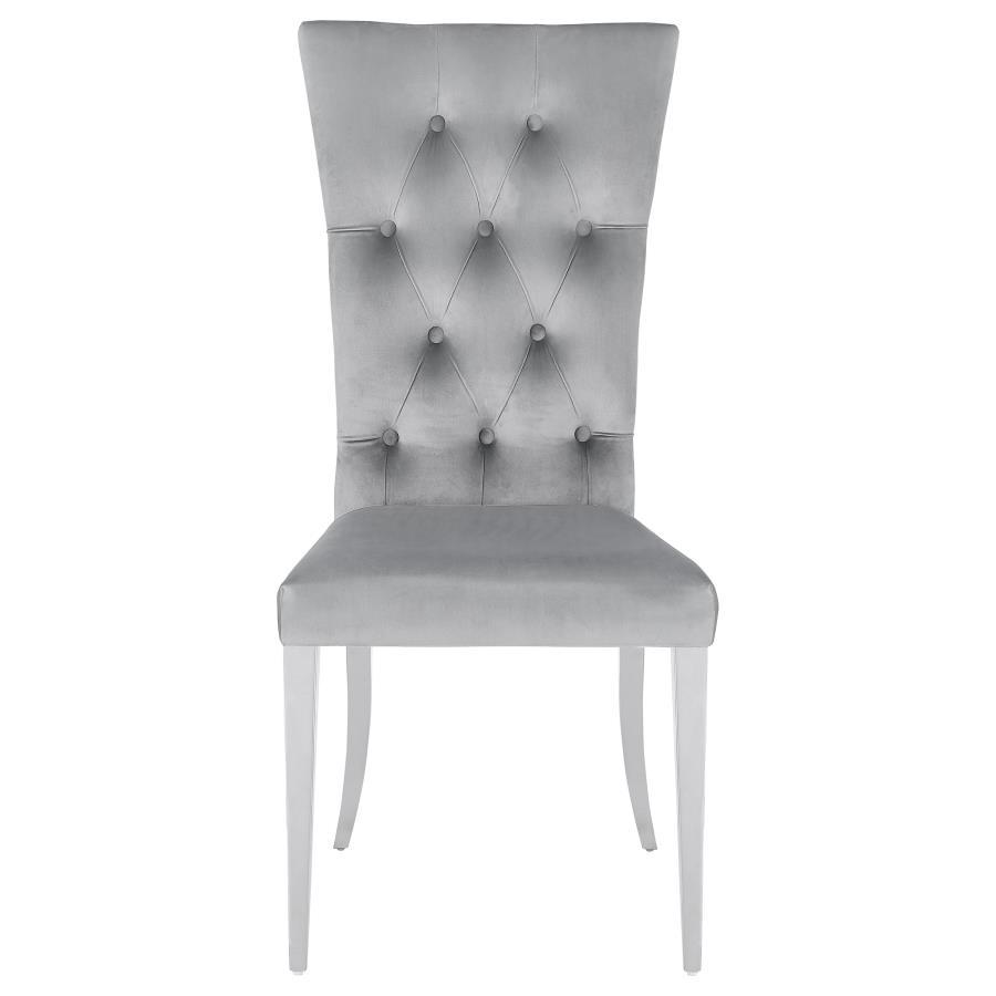 Coaster Fine Furniture Kerwin - Velvet Upholstered Dining Side Chair (Set of 2) | Meri Furniture