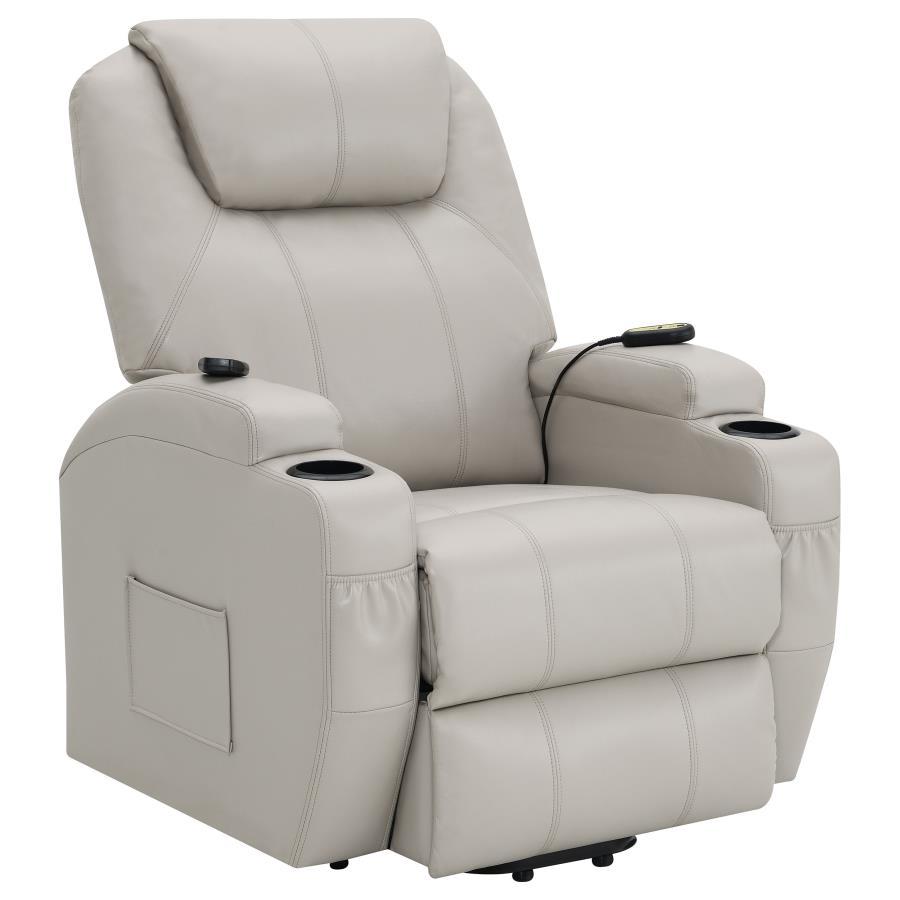 Coaster Fine Furniture Sanger - Upholstered Power Lift Massage Recliner | Meri Furniture