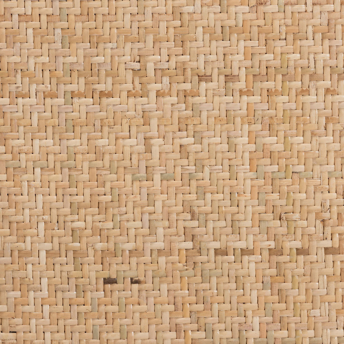 Garold Mid-Century Modern Brown Woven Rattan and Black Wood 2-Piece Cane Dining Chair Set