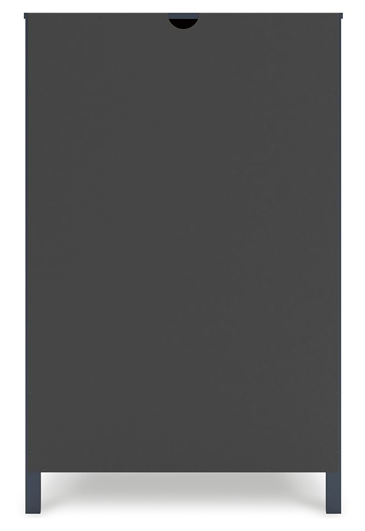 Simmenfort - Five Drawer Chest - Navy Blue