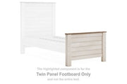 Willowton - Twin Panel Footboard - Whitewash