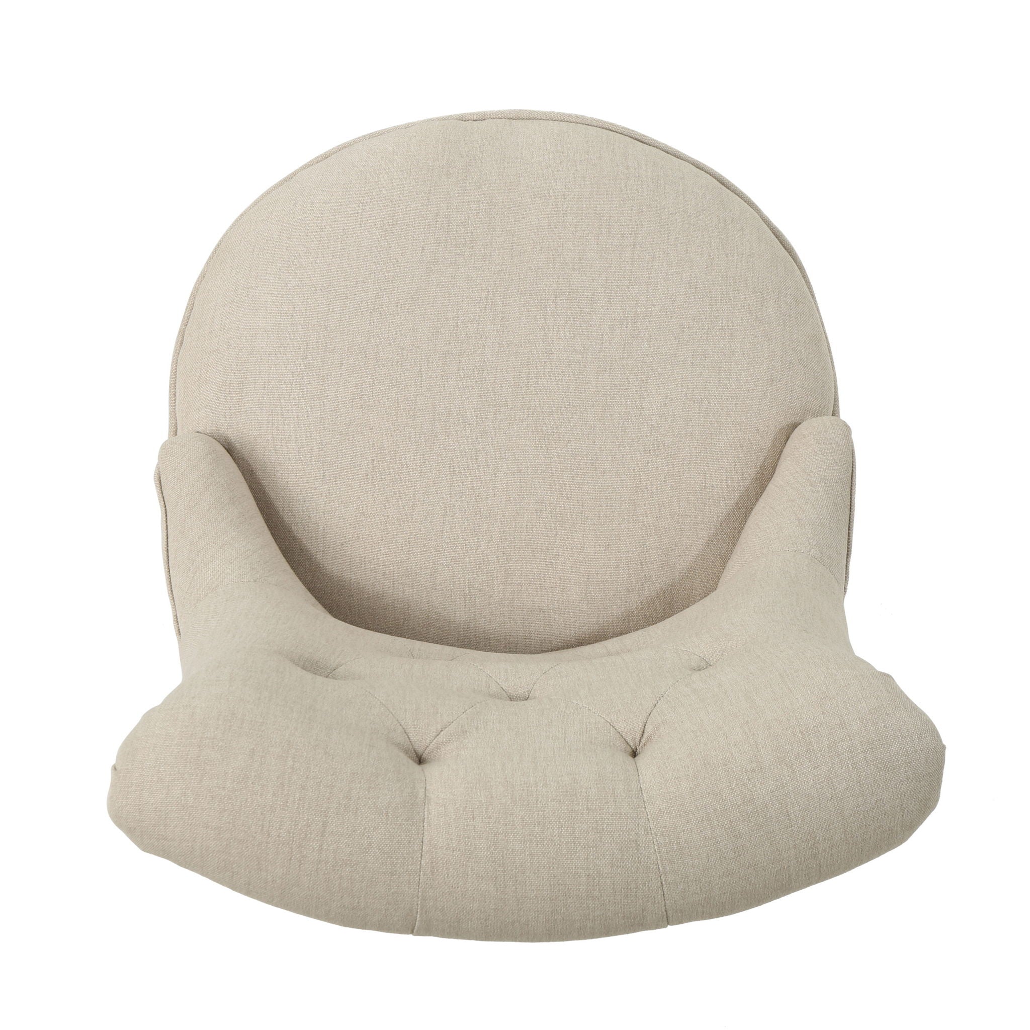 Fidelity - Upholstered Office Chair With Sloped Arms And Rolled Backrest - Wheat / Chrome