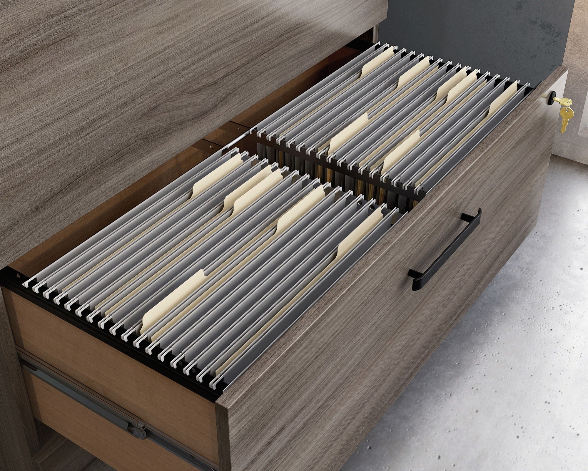 Commercial Lateral File Cabinet in Hudson Elm