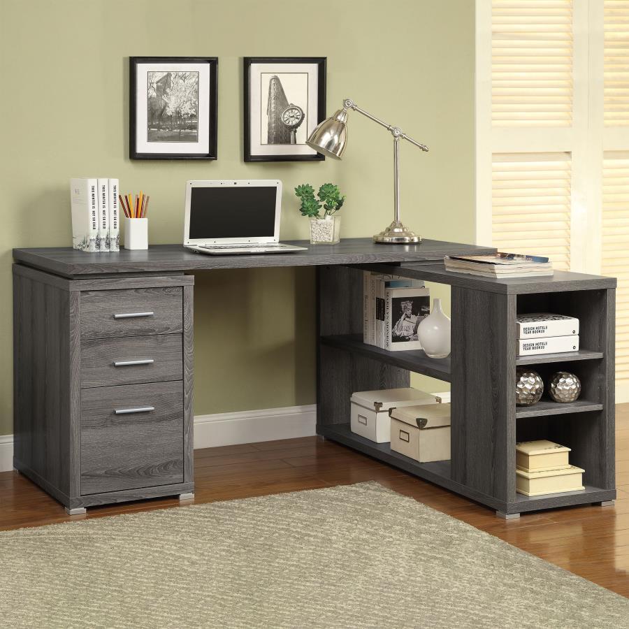 Coaster Fine Furniture Yvette - 3-Drawer L-Shape Computer Desk | Meri Furniture