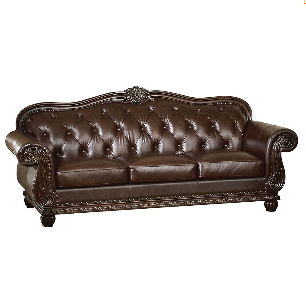 ACME Anondale - Sofa - Espresso Top Grain Leather Match | Meri Furniture