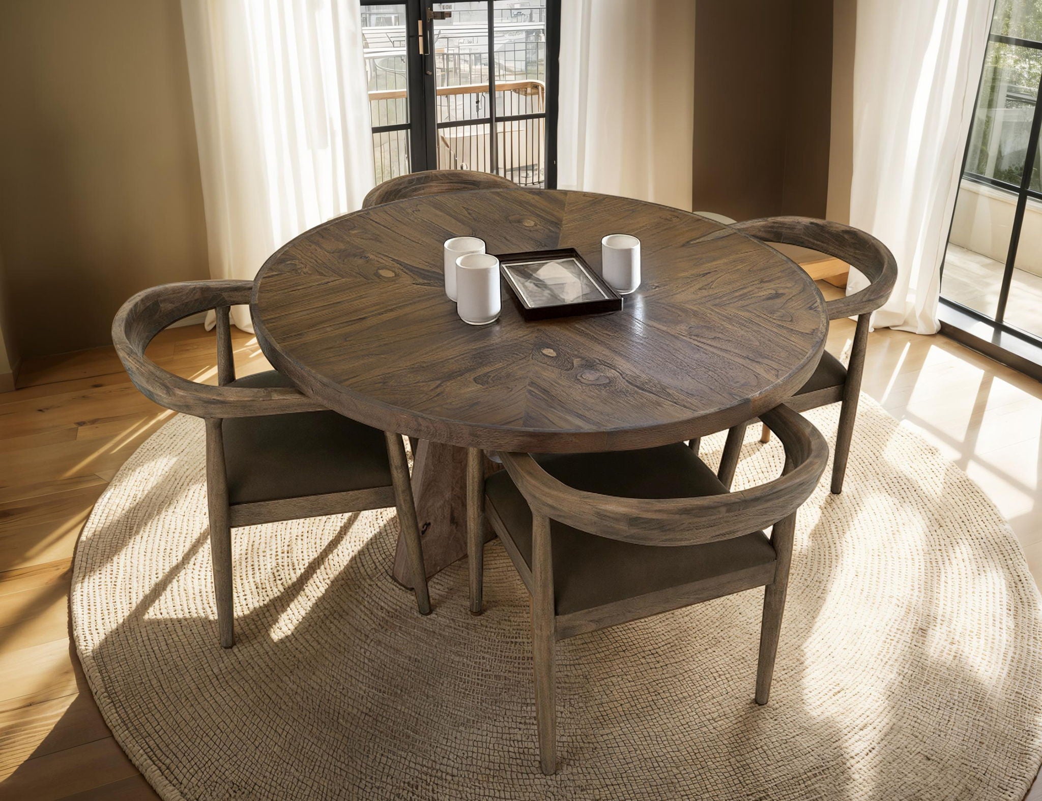 Natural Teca - Chair - Peanut Brown