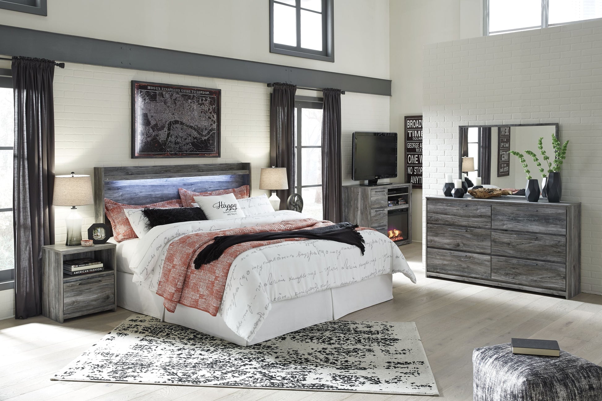 Ashley Furniture Baystorm - LED Panel Headboard | Meri Furniture