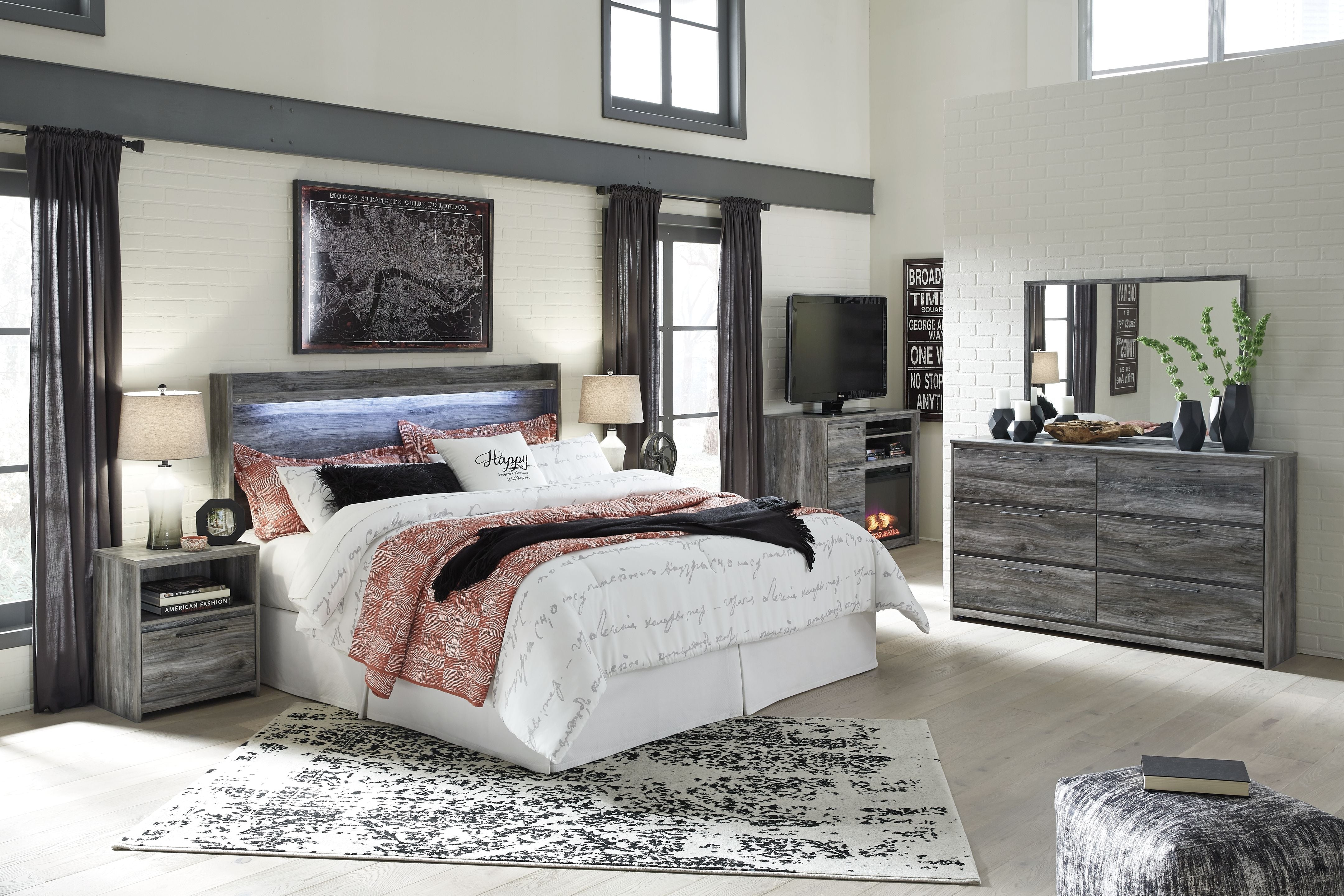 Ashley Furniture Baystorm - LED Panel Headboard | Meri Furniture