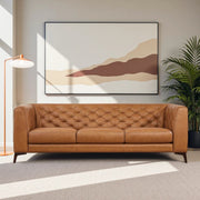 Fargo - Leather Sofa - Brown / Rustic