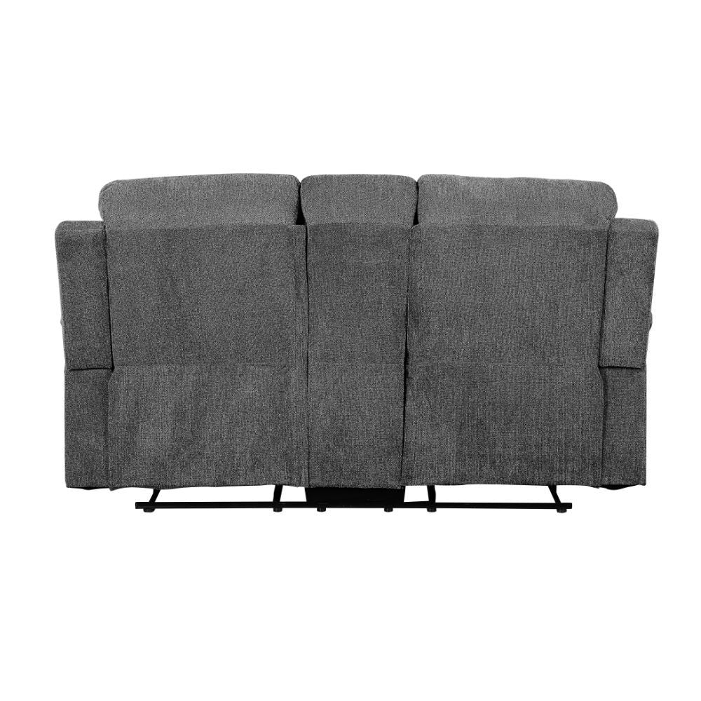 ACME Kalen - Loveseat - Gray Chenille - 39" | Meri Furniture