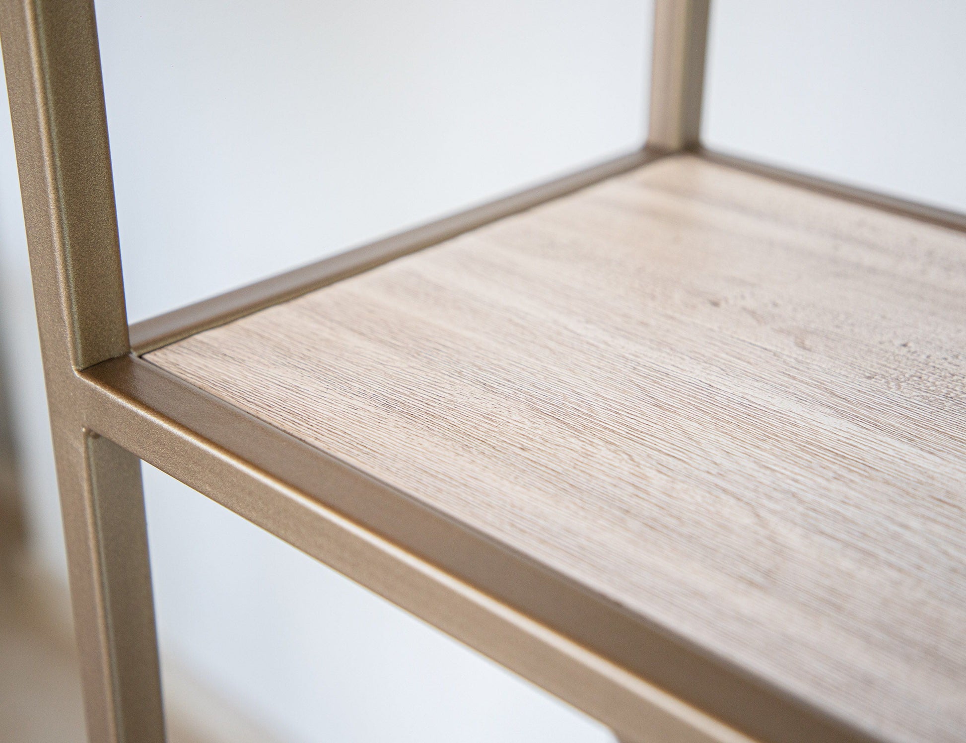International Furniture Direct Sahara - Bookcase - Light Cream / Golden | Meri Furniture