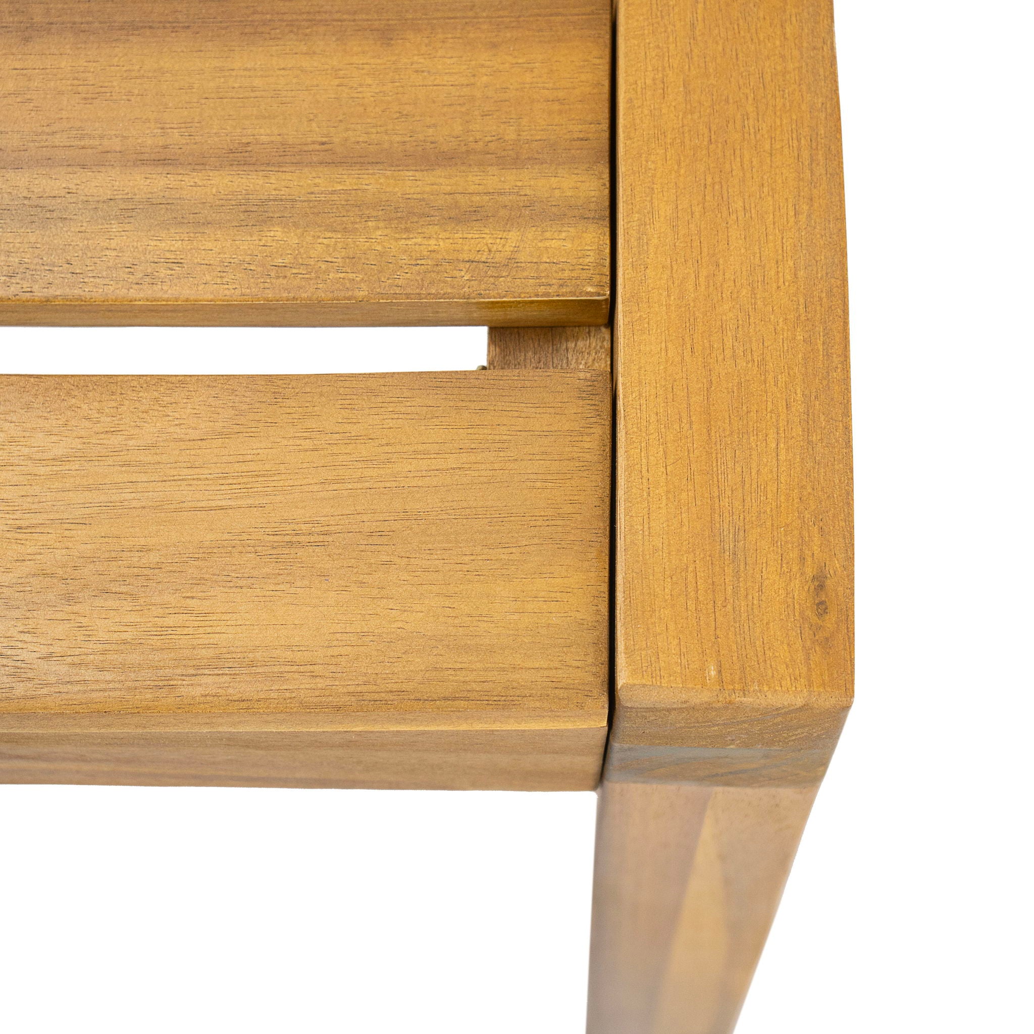 Outdoor 3 Pieces Dining Set, Round Bistro Set - Teak