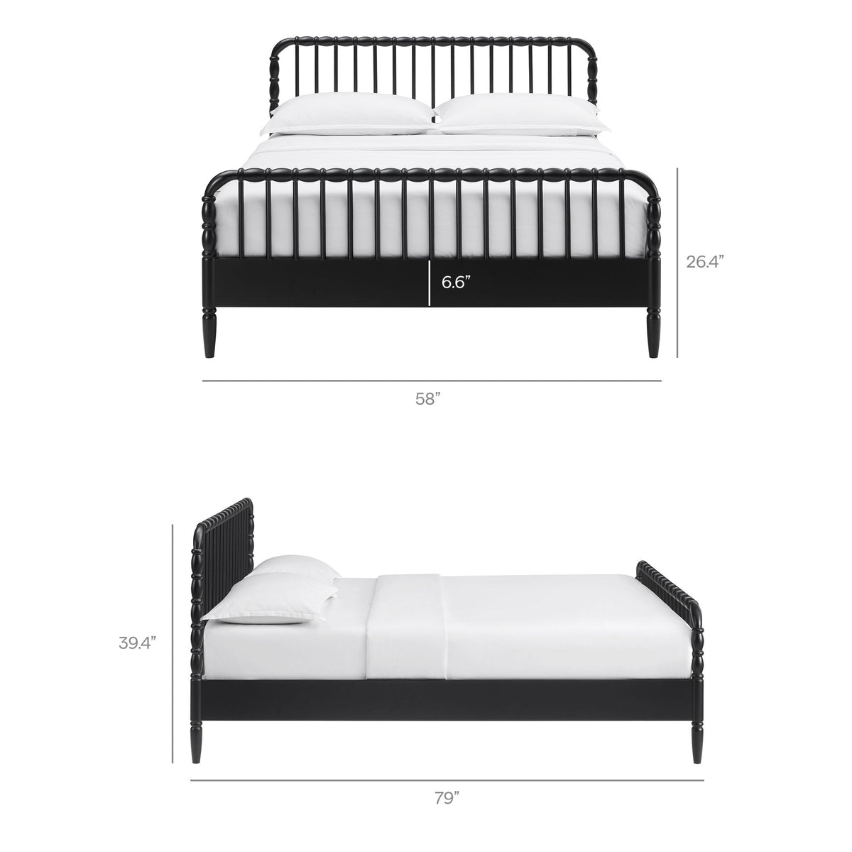 Arlette Full Size Wood Spindle Bed Frame by Modway