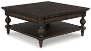 Veramond - Square Cocktail Table - Dark Brown