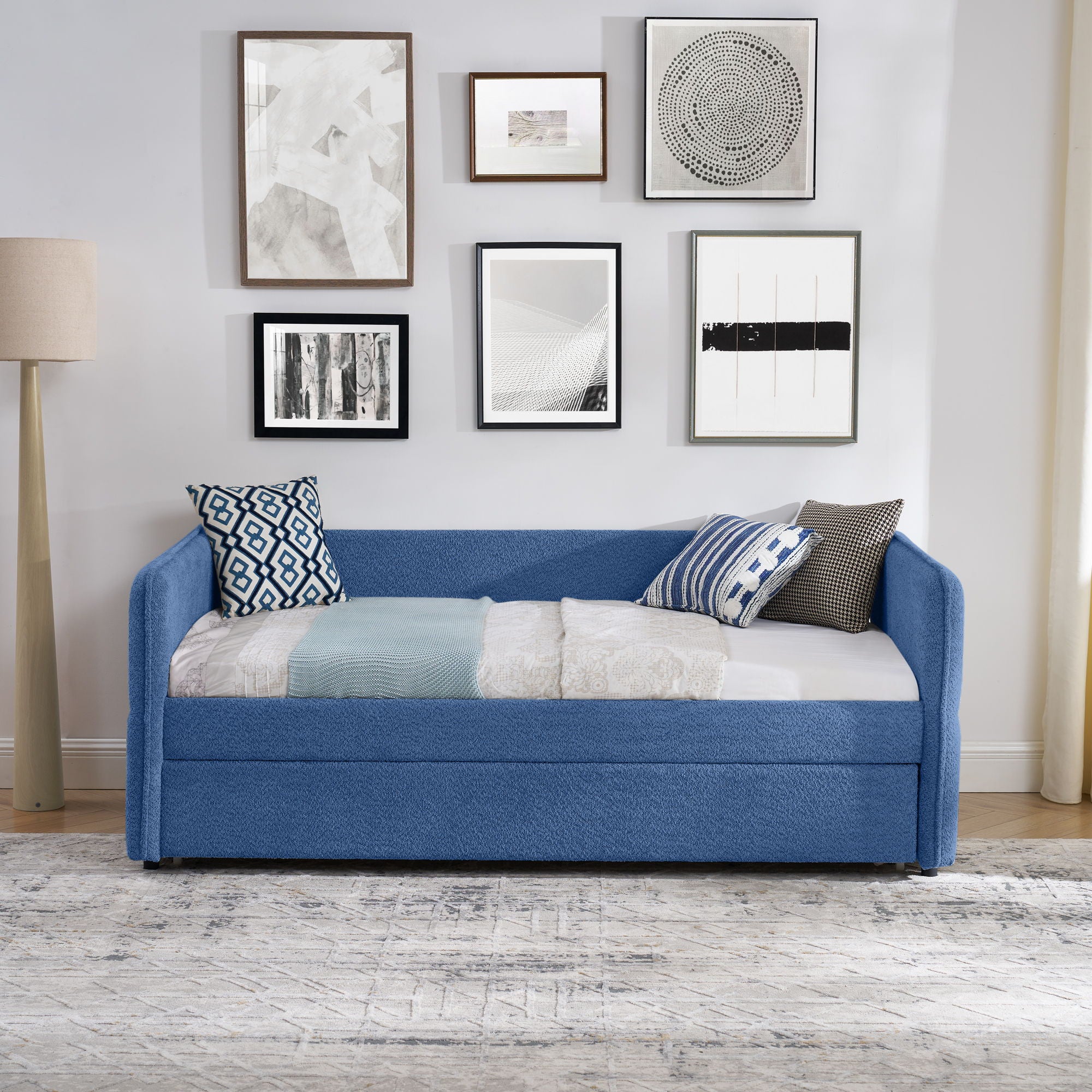 Upholstered Daybed With Pop Up Trundle