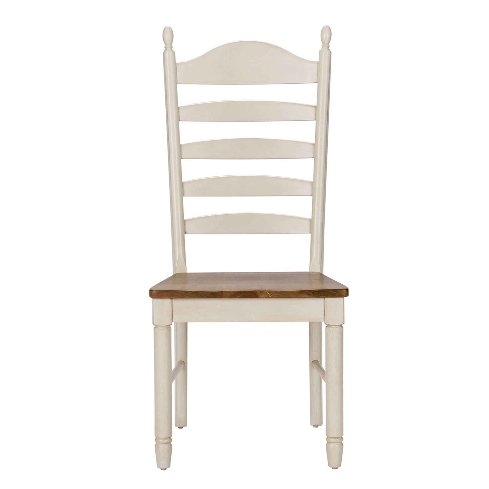 Liberty Furniture Springfield - Ladder Back Side Chair - White | Meri Furniture