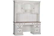 Liberty Furniture Magnolia Manor - Credenza & Hutch - White | Meri Furniture