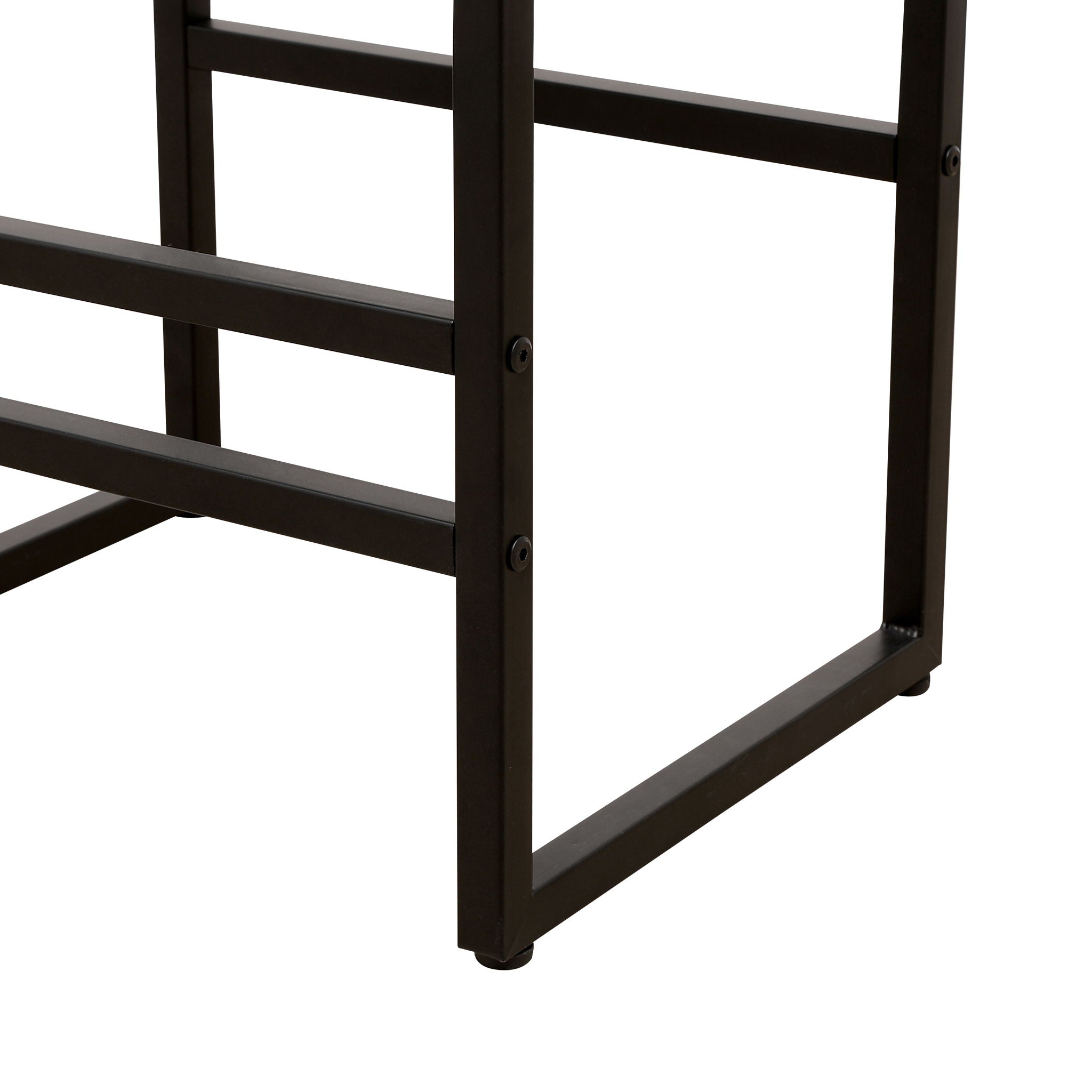 Elegant Bar Stool Set With Backrest And Footrest, Counter Height (Set of 2)