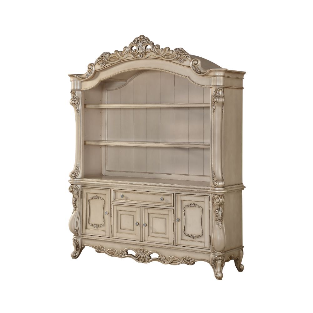 ACME Gorsedd - Bookshelf - Antique White | Meri Furniture