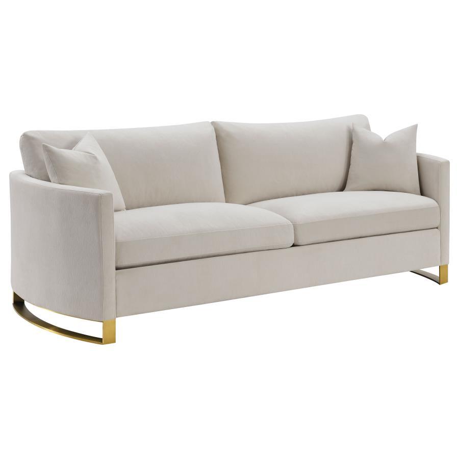 Coaster Fine Furniture Corliss - Upholstered Arched Arm Sofa - Beige | Meri Furniture