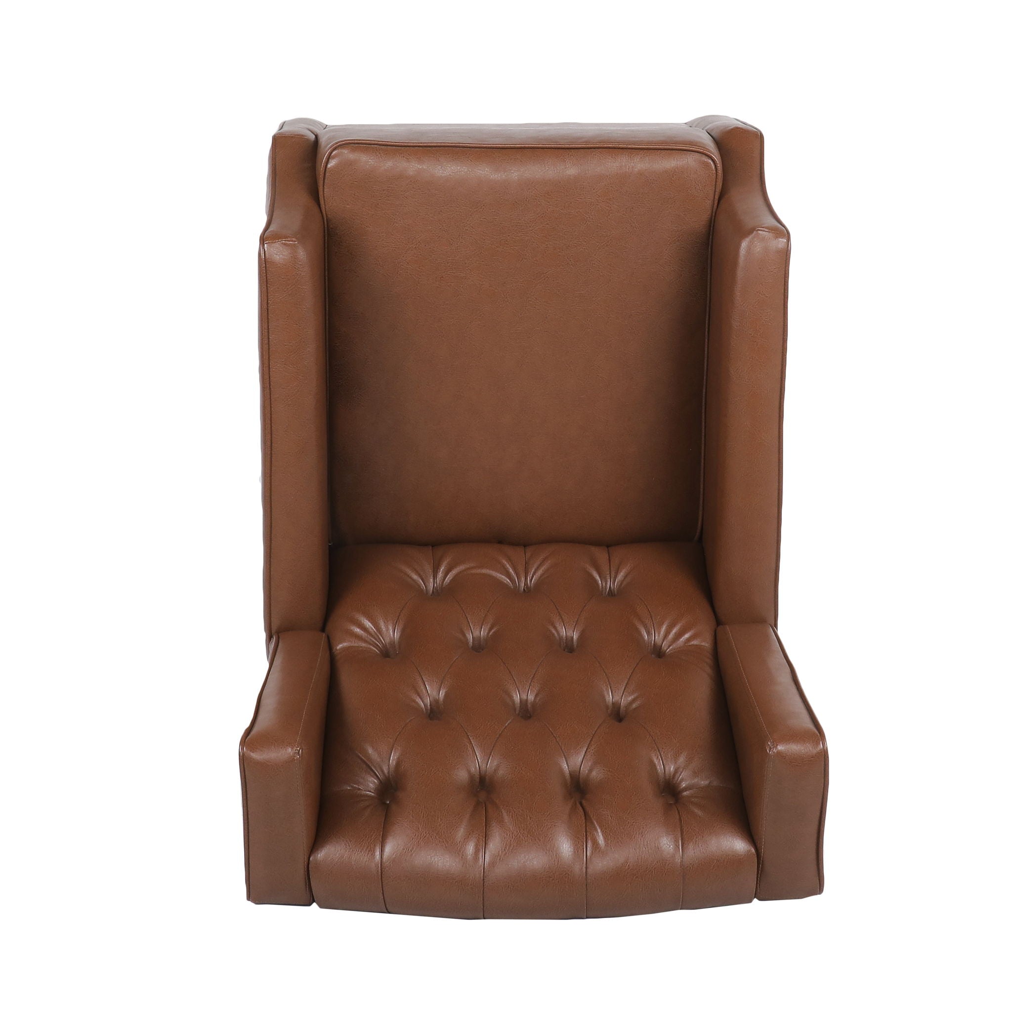 Moss - Upholstered Rocking Recliner With Diamond Tufting And Wingback - Light Brown