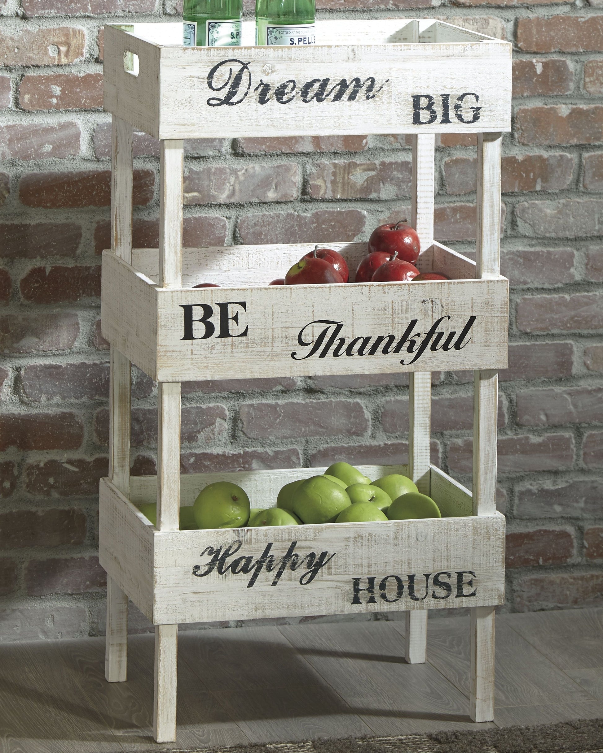 Ashley Furniture Yulton - Antique White - Storage Shelf | Meri Furniture