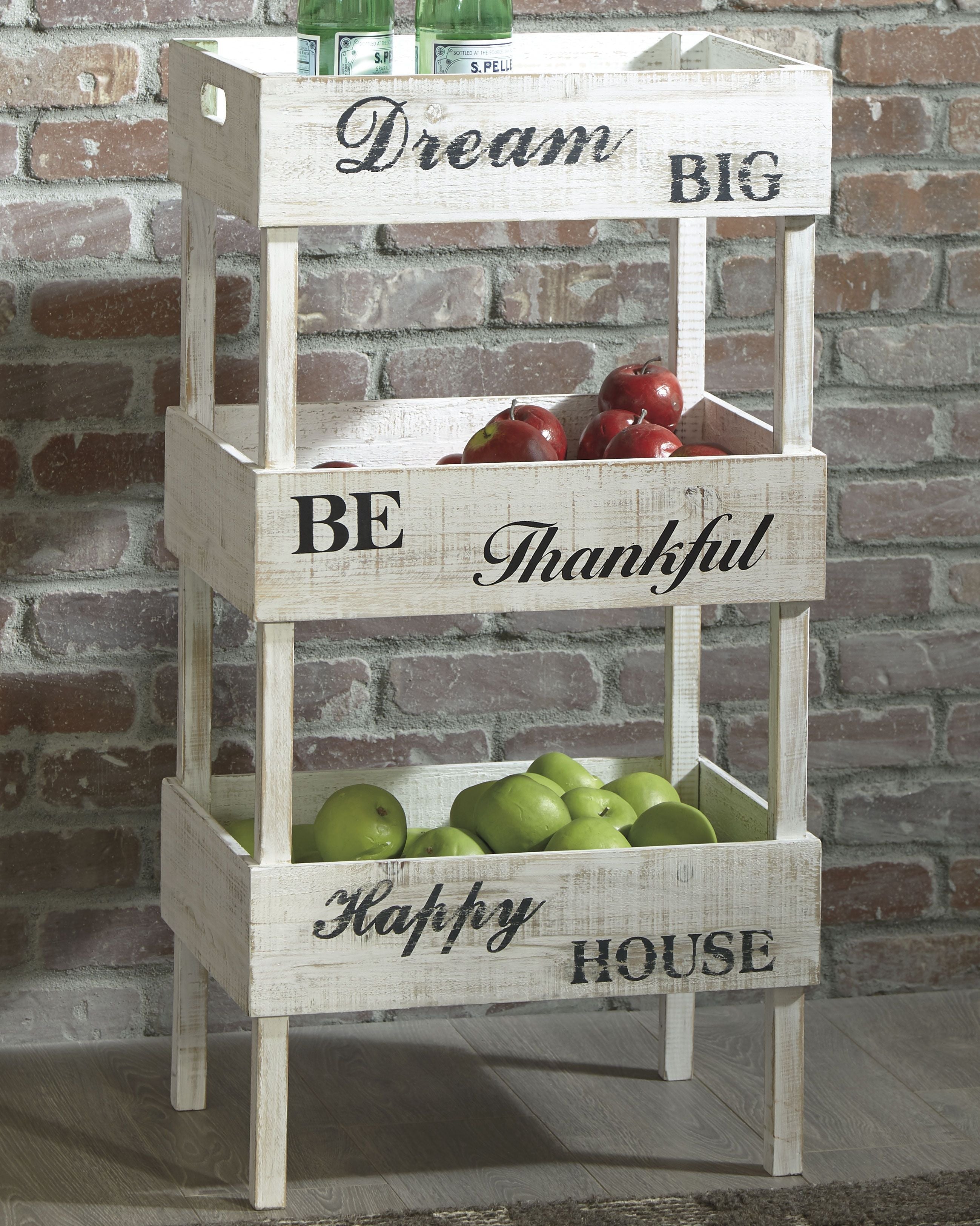 Ashley Furniture Yulton - Antique White - Storage Shelf | Meri Furniture