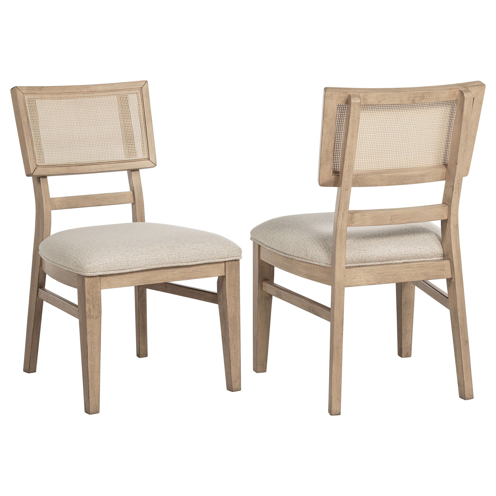Coaster Fine Furniture Kailani - Radio Weave Cane Dining Side Chair (Set of 2) - Beige Oak | Meri Furniture
