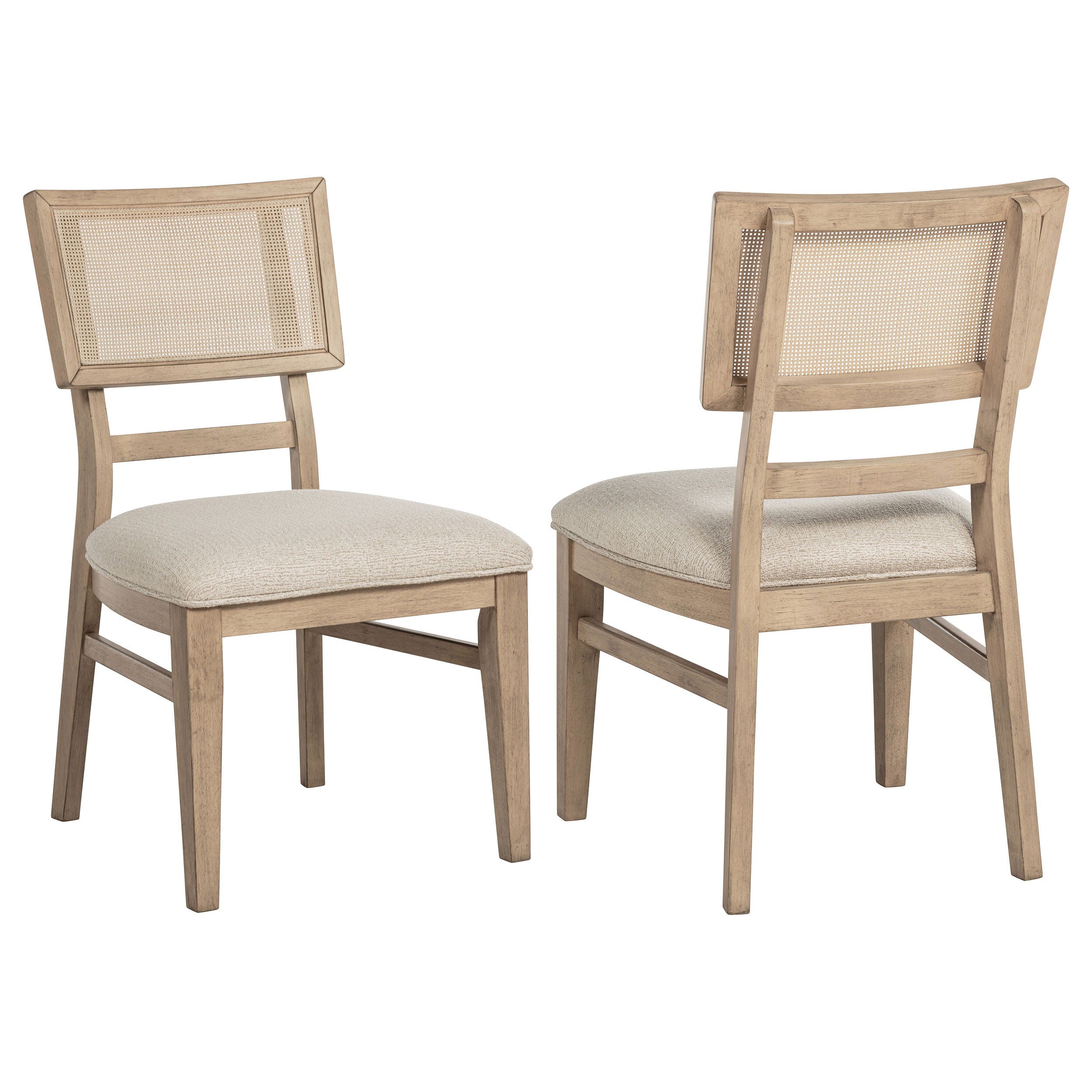 Coaster Fine Furniture Kailani - Radio Weave Cane Dining Side Chair (Set of 2) - Beige Oak | Meri Furniture