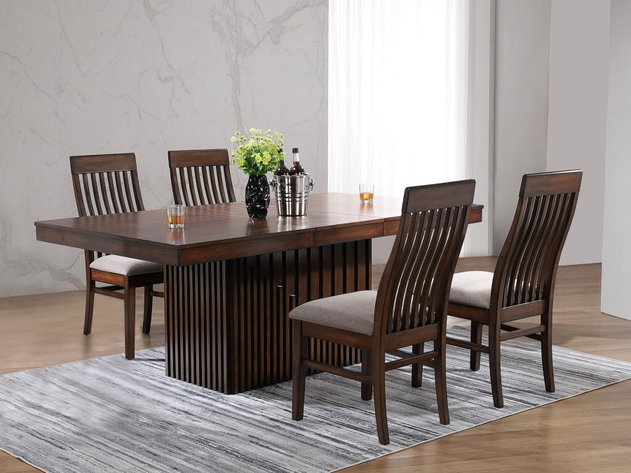 Coaster Fine Furniture Briarwood - Extension Leaf Dining Table Set | Meri Furniture