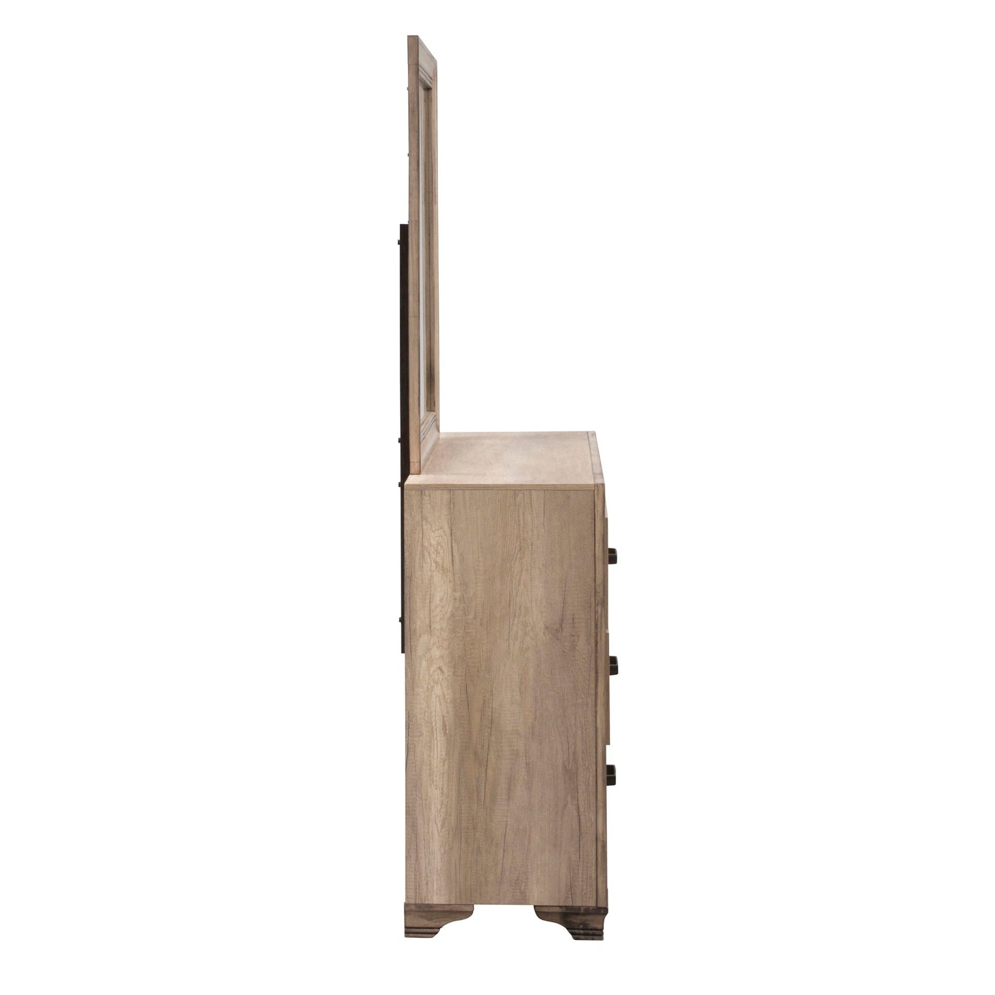 Liberty Furniture Sun Valley - Dresser & Mirror - Light Brown | Meri Furniture
