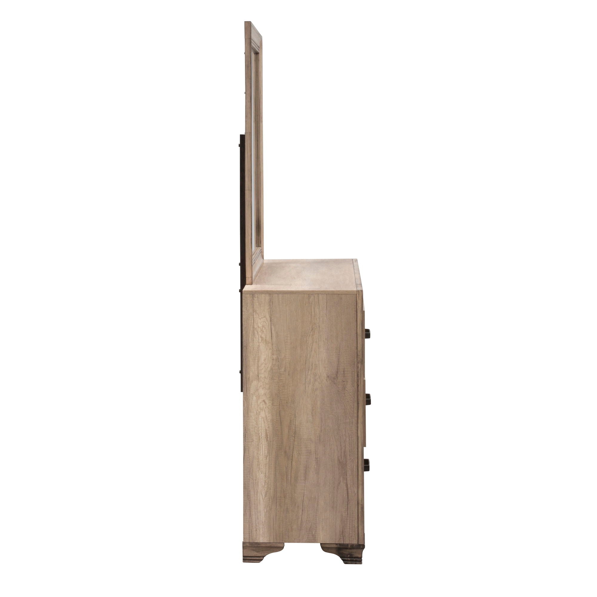 Liberty Furniture Sun Valley - Dresser & Mirror - Light Brown | Meri Furniture