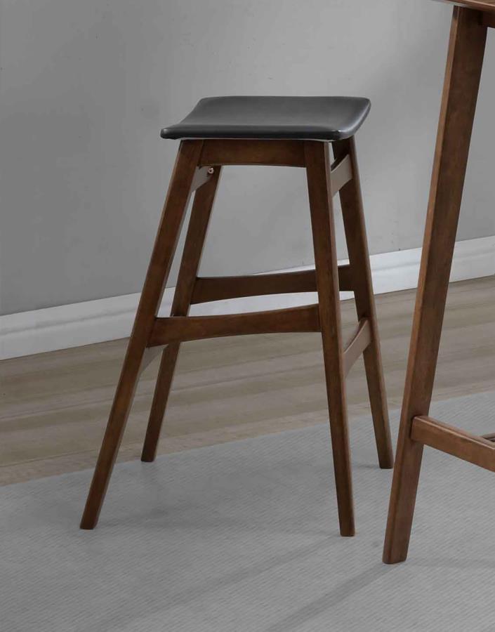 Coaster Fine Furniture Finnick - Cushioned Backless Bar Stool (Set of 2) - Walnut | Meri Furniture