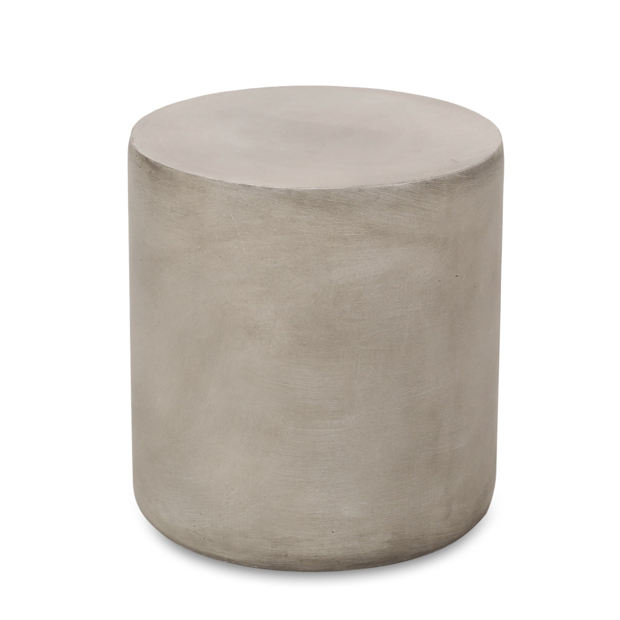 Cylindrical Design, Outdoor Lightweight Concrete Side Table