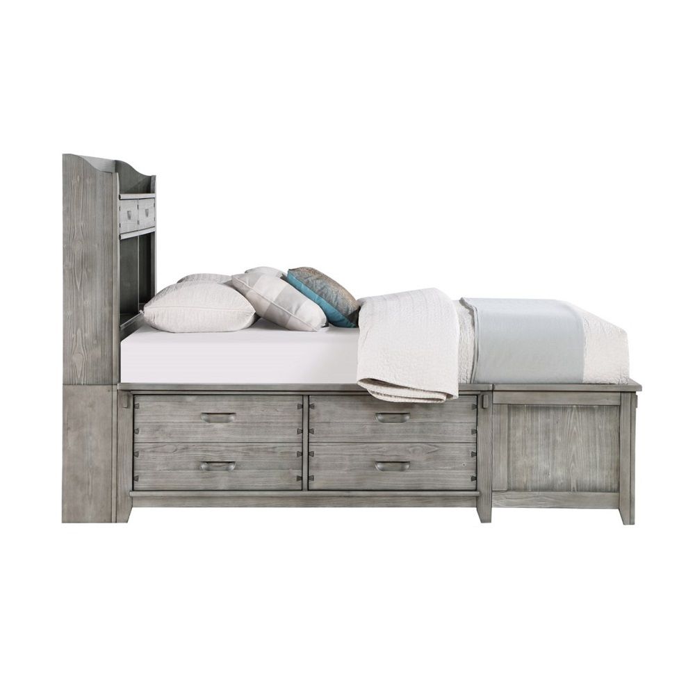 ACME Veda - Full Bed With Storage - Gray | Meri Furniture