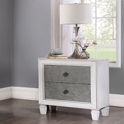 Katia - Nightstand - Rustic Gray & Weathered White