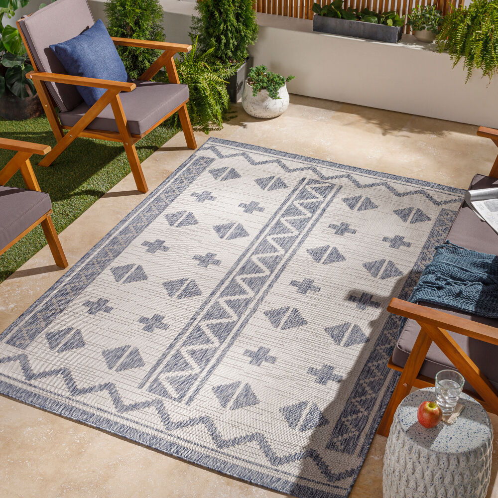 Tuareg Machine Woven Rug