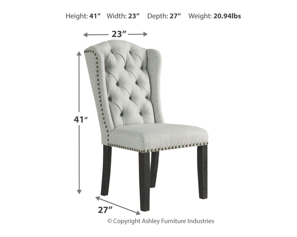 Signature Design by Ashley® Jeanette - Side Chair (Set of 2) | Meri Furniture