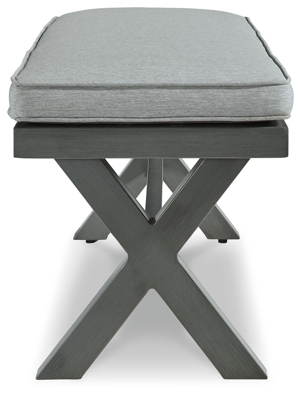 Signature Design by Ashley® Elite Park - Gray - Bench With Cushion | Meri Furniture