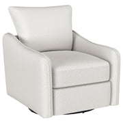 Coaster Fine Furniture Madia - Upholstered Sloped Arm Swivel Glider Chair - Vanilla | Meri Furniture