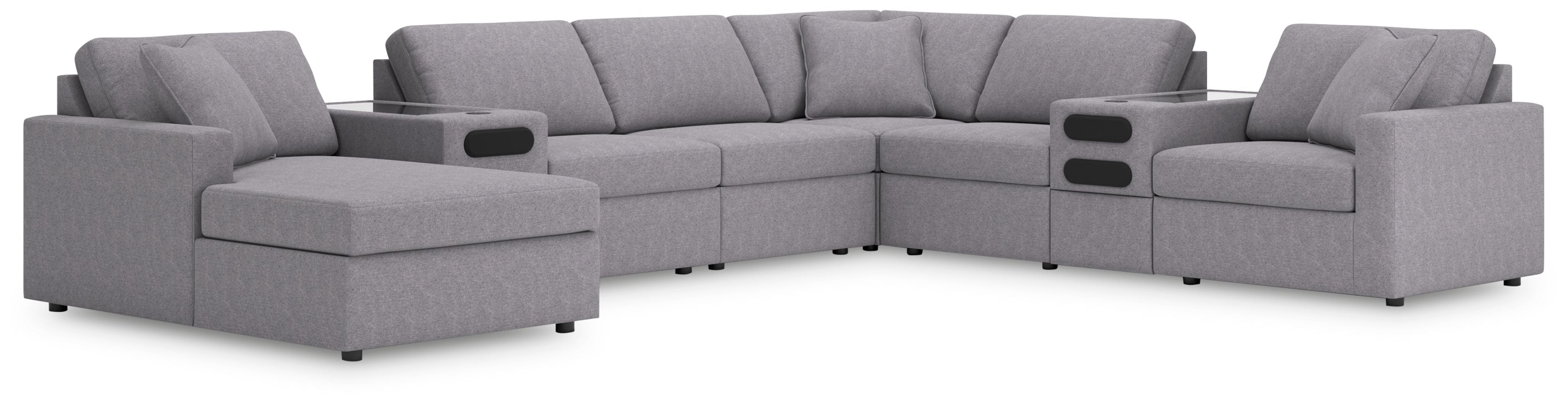Signature Design by Ashley® Modmax - Granite - Sectional | Meri Furniture