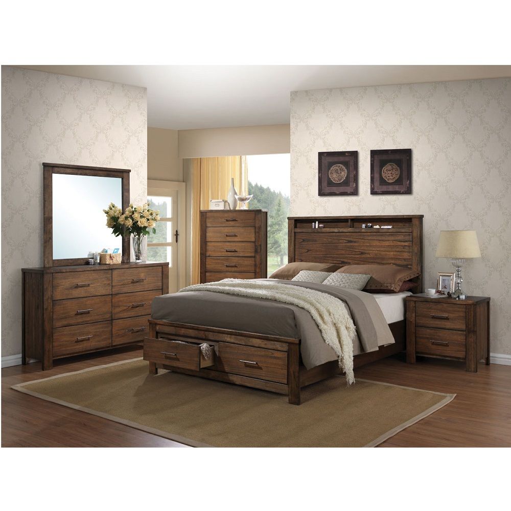 ACME Merrilee - Mirror - Oak | Meri Furniture