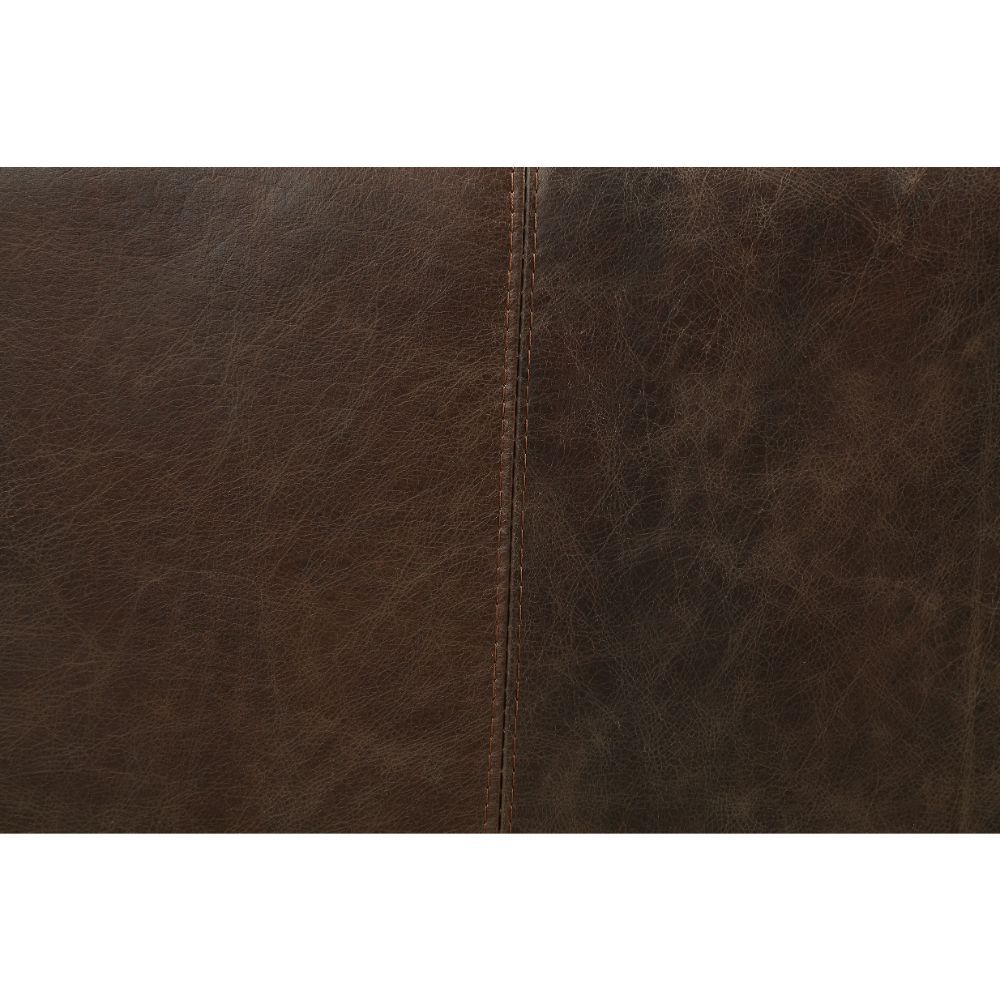 ACME Porchester - Sofa - Distress Chocolate Top Grain Leather | Meri Furniture