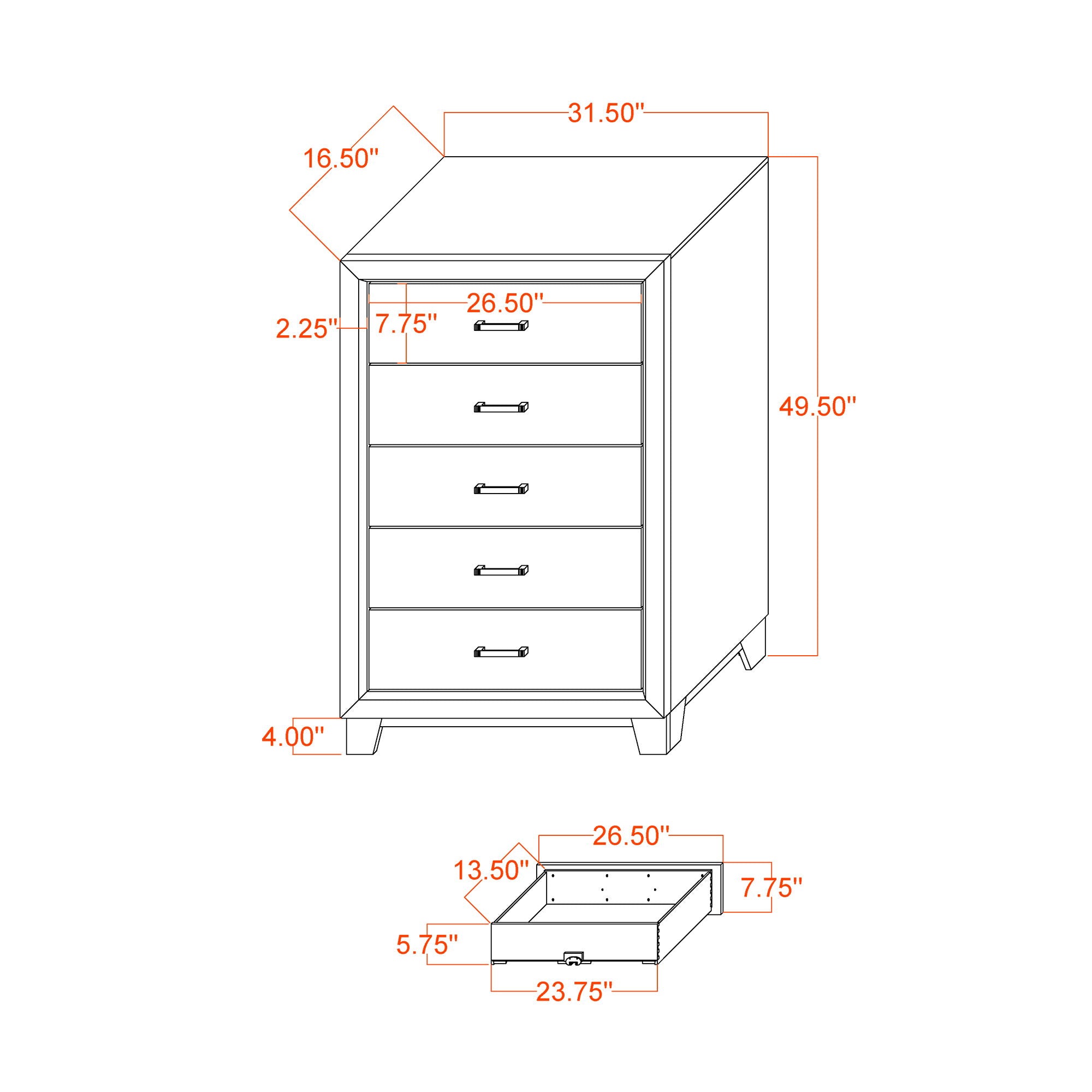 Soluto - Chest - Gray / Black