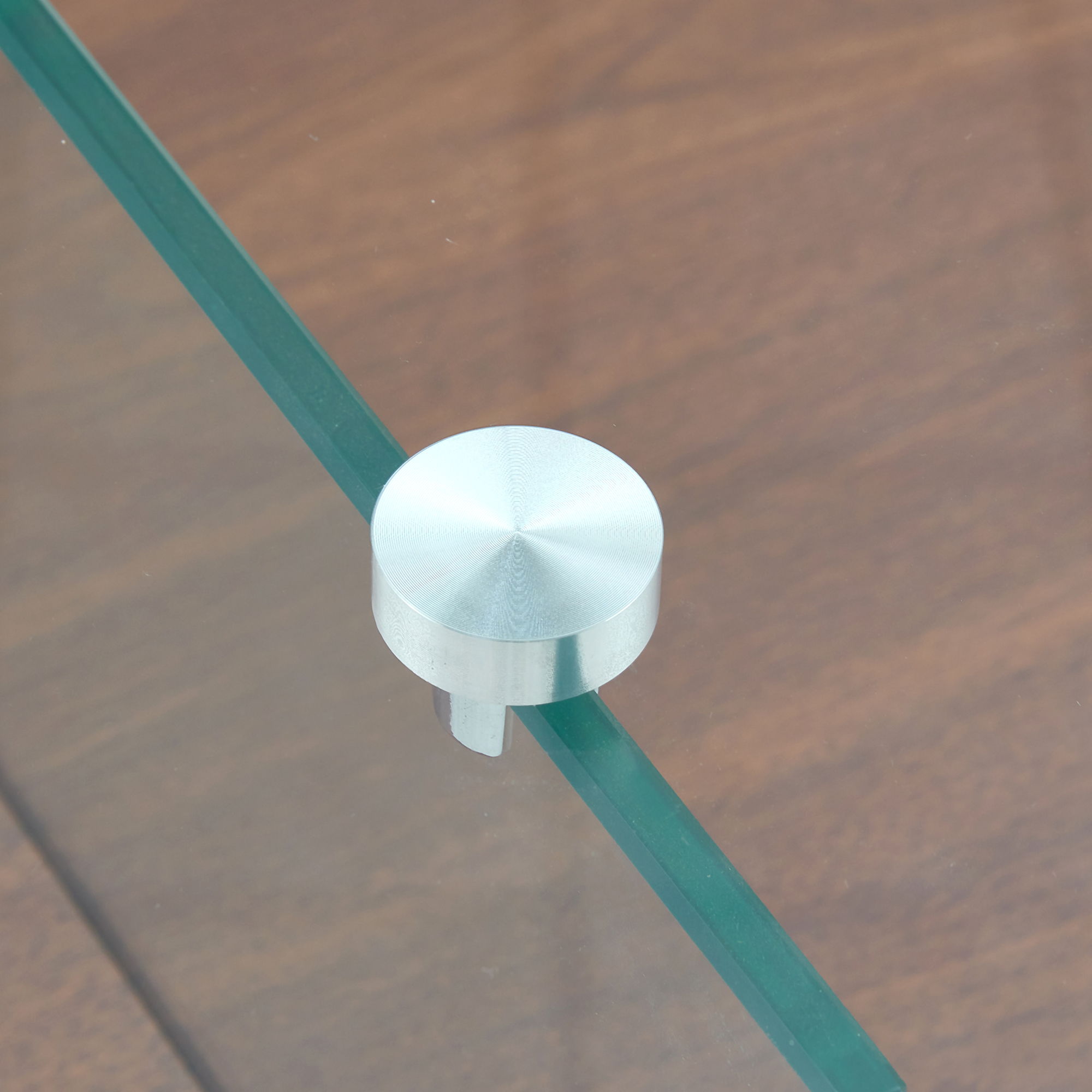 Modern 2 Tier Square Coffee Table, Elegant Marble Pattern