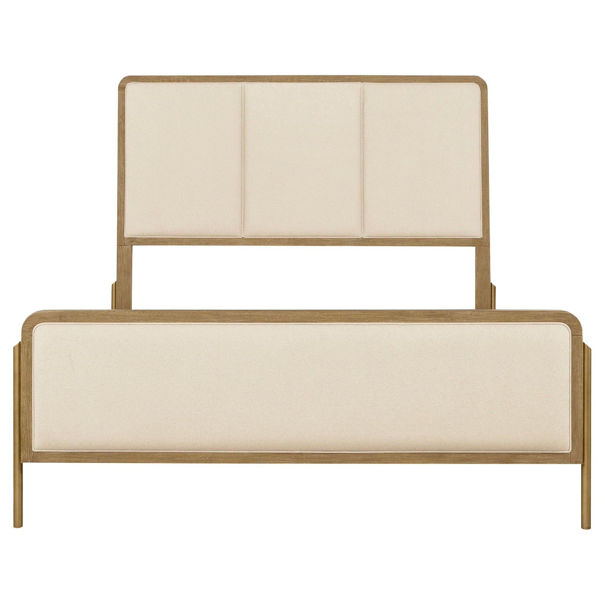 Arini 56-inch California King Panel Bed Cream and Sand Wash