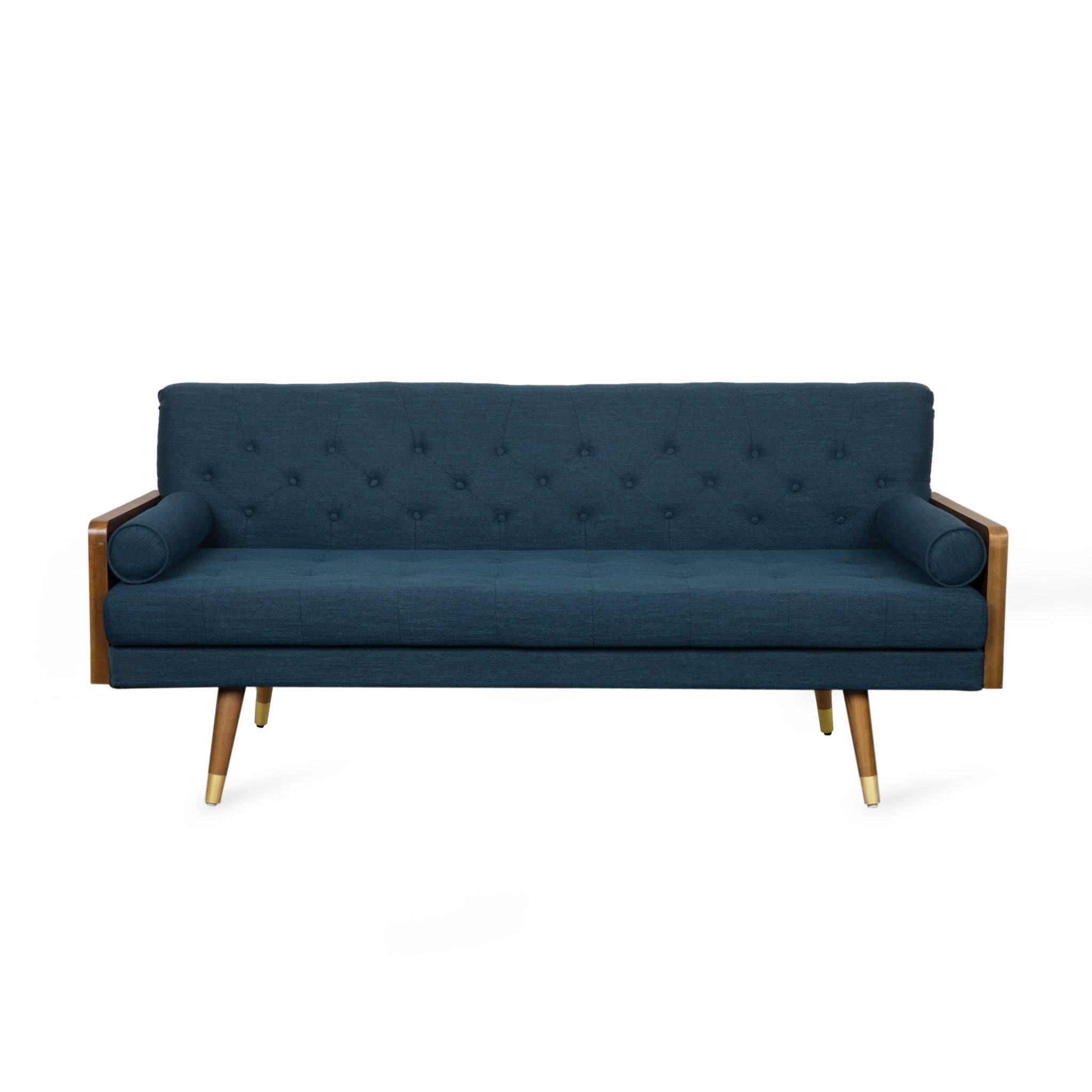 Aidan - Mid Century Modern Tufted Fabric Sofa