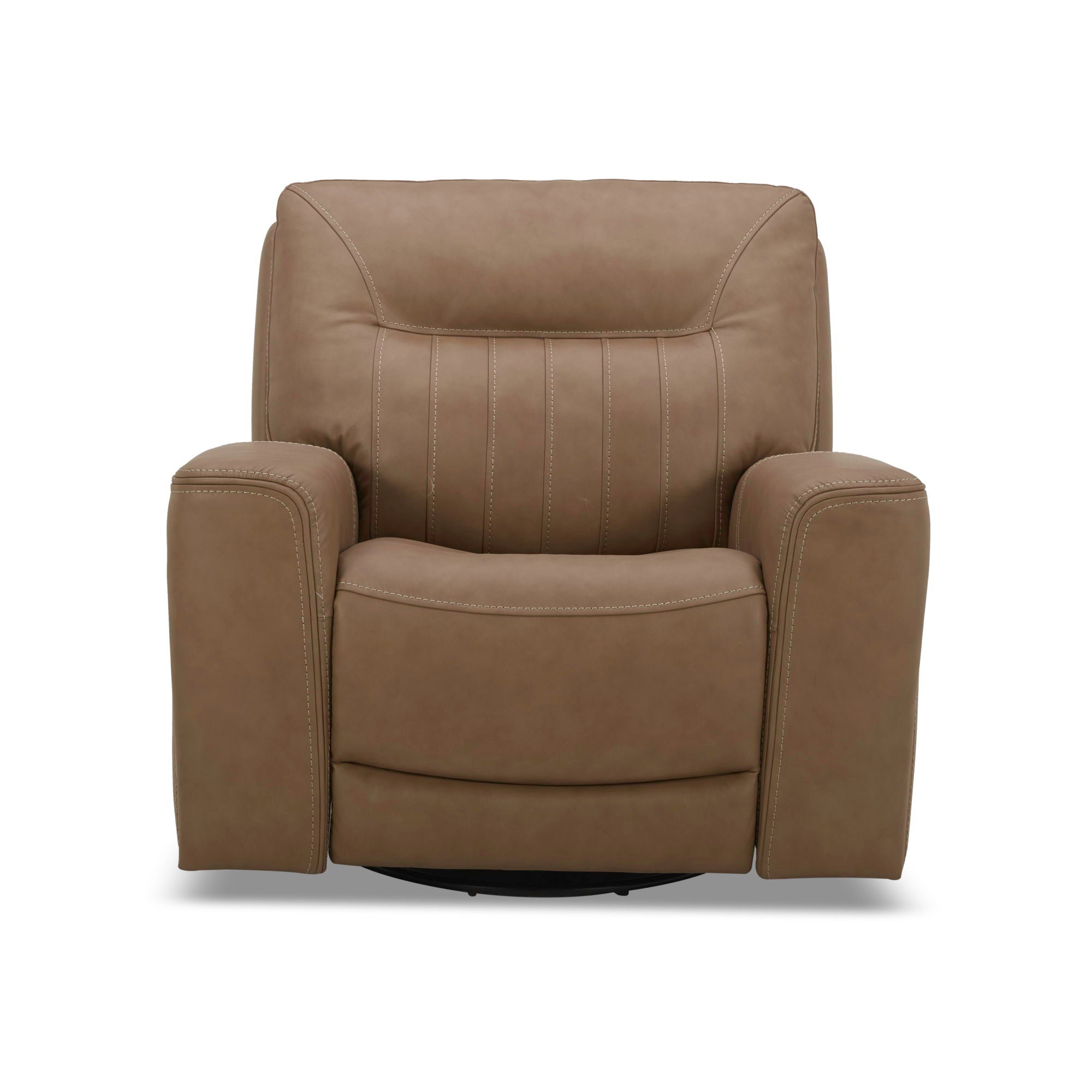 Liberty Furniture Bennett - Swivel Glider Recliner P2 - Butternut - Butternut Leather | Meri Furniture